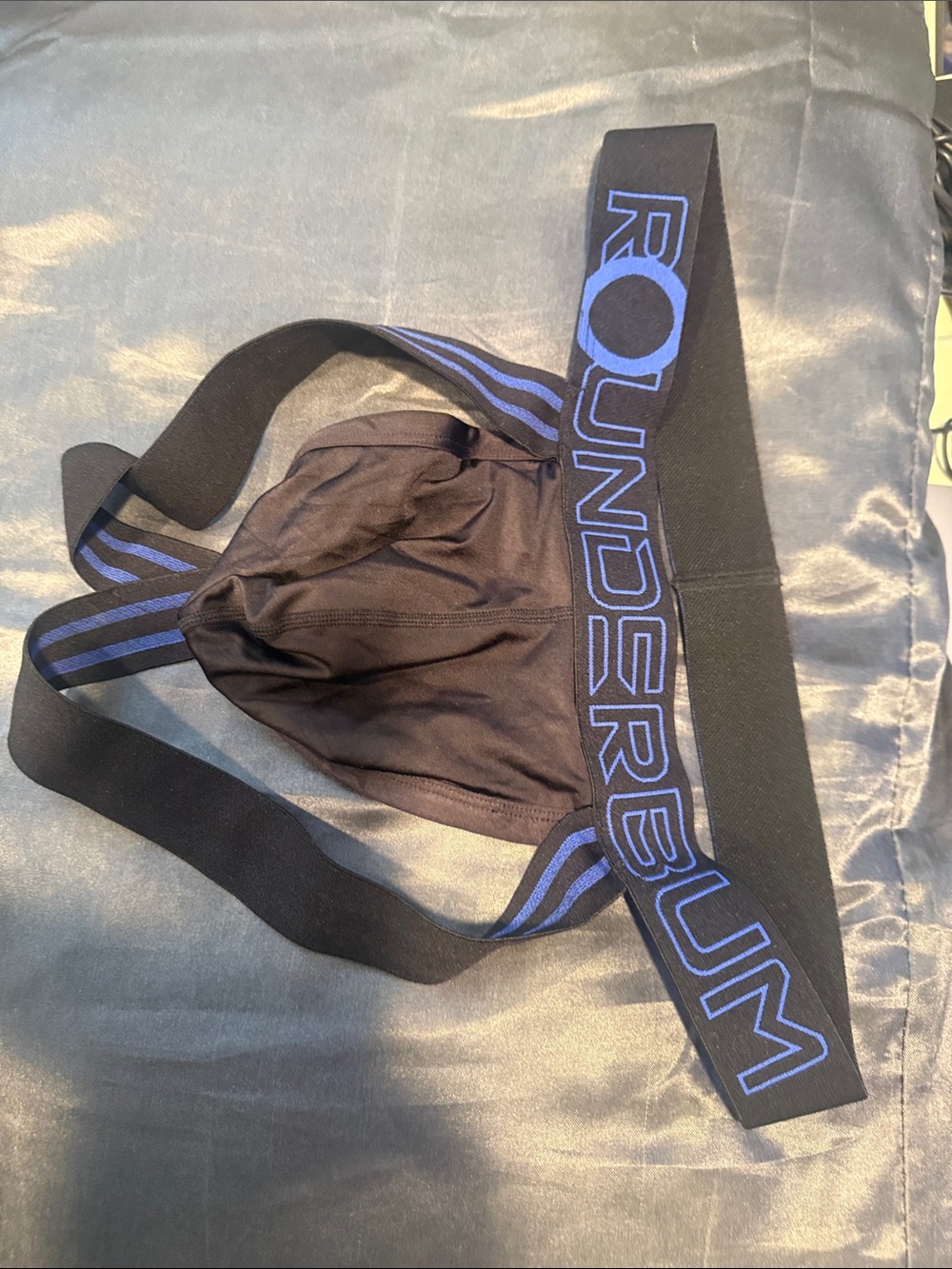 Rounderbum Black & Blue Men's Jockstrap